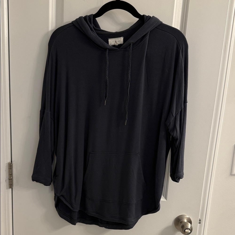 Lou & Grey Charcoal Hooded Sweatshirt